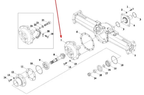 Slika Front axle cover ASTL02311010035