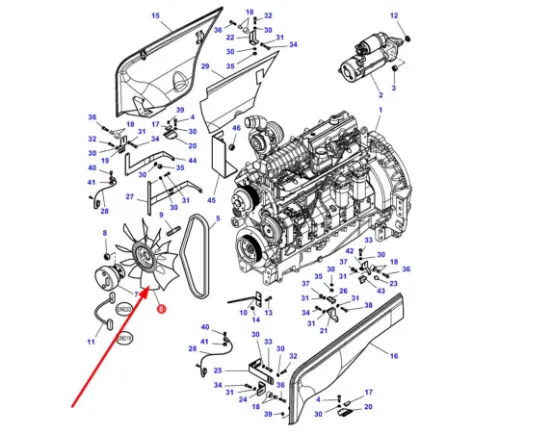 Slika Radiator fan B49199