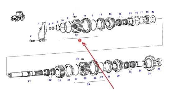 Slika Gearbox synchronizer E199110080040