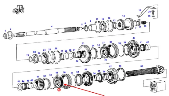 Slika Gearbox synchronizer E210103080030