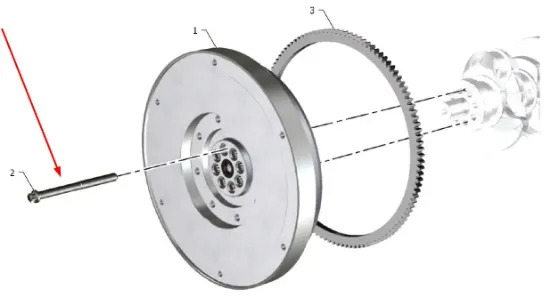 Slika Flywheel bolt M12 x 1.25 x 128.5 ED0097660090-S
