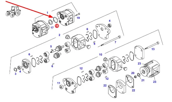 Slika Hydraulic pump seal F155940010030