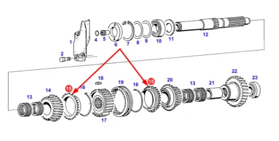 Slika Synchronizer ring F178100080032