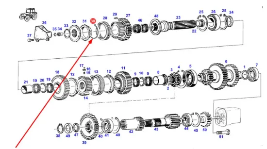 Slika AGCO F178100080090 Gearbox Synchronizer Protection