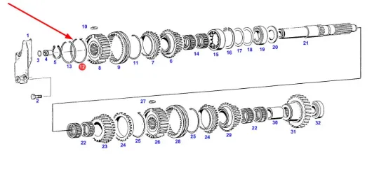 Slika Gearbox spring ring F178100080210