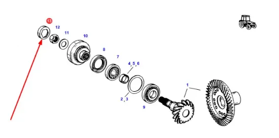 Slika F178302020010 drive shaft washer