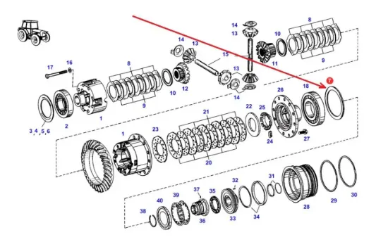 Slika Differential locking disc F180100010220