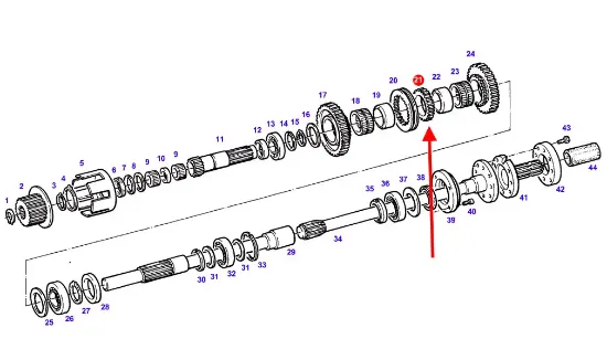 Slika PTO shaft gear, 27 teeth F181104080070