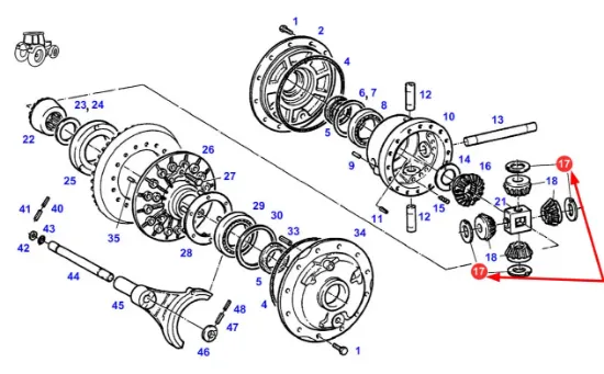 Slika Differential bevel gear washer F184108010060