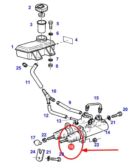 Slika AGCO F198104070070 Brake Master Cylinder Repair Kit