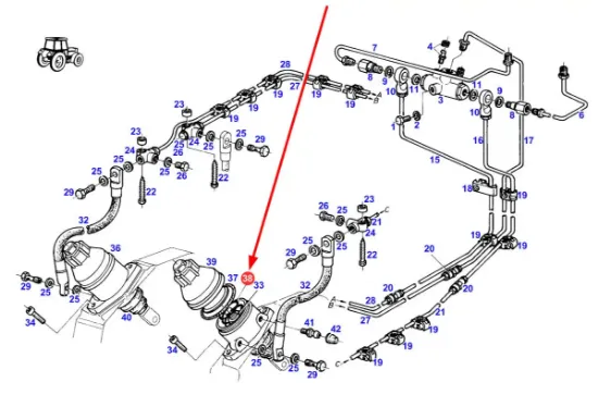 Slika Hydraulic brake system spring F198104070090