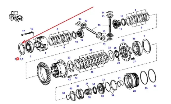 Slika Differential lock spacer 0,8 mm F198300020205