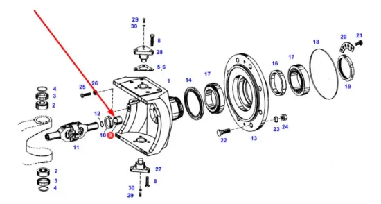 Slika Drive shaft sliding bush 46 x 50 x 30 F198300020450