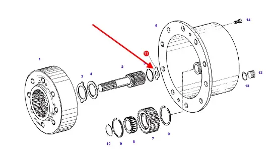 Slika Spacer 2,00 mm, planetary drive F198300020671