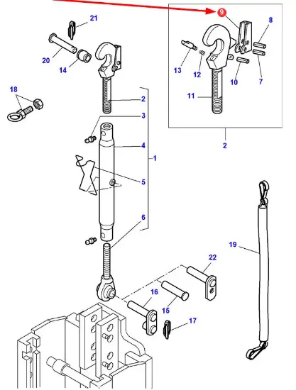 Slika Upper link lever F199870050010