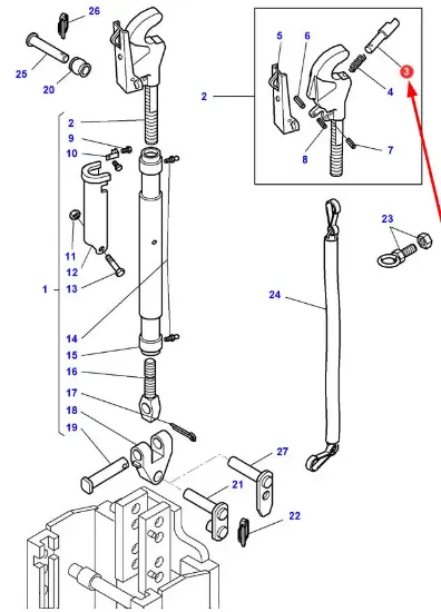 Slika Upper link pin F199870050040