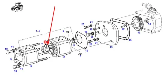 Slika Hydraulic pump o-ring 45 x 2,5 F279940050050