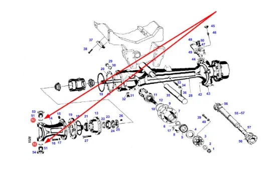 Slika Front axle o-ring F280301020010