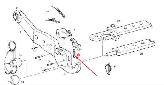 Slika Rear hitch spring F281870062040