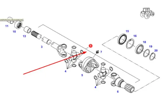 Slika Axle shaft set left F334300020010