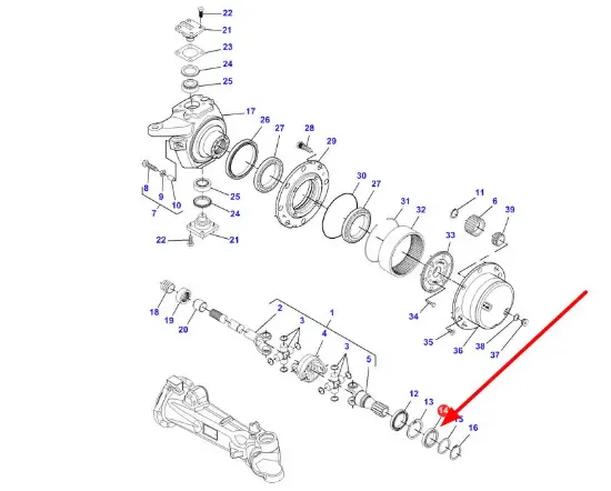 Slika AGCO F334310020320 Front Wheel Bearing