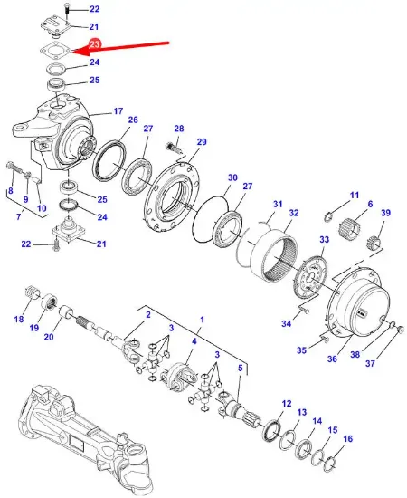 Slika Front axle drive washer 0,2 mm F334310020400