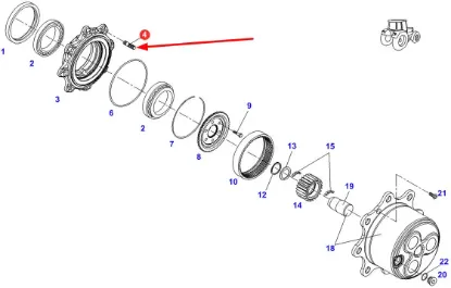 Slika Final drive bolt M18 x 82 F339300020840