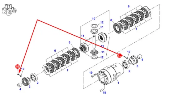 Slika Differential bolt M6 x 1.0 F339300020940