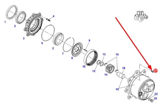 Slika Screw M8 x 20 F339300021020