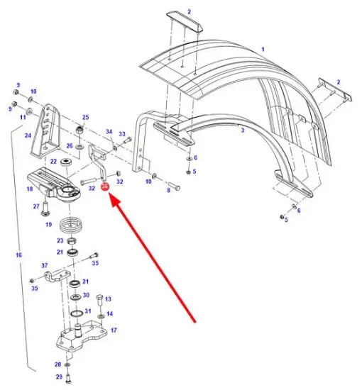 Slika Right fender support F350700030050