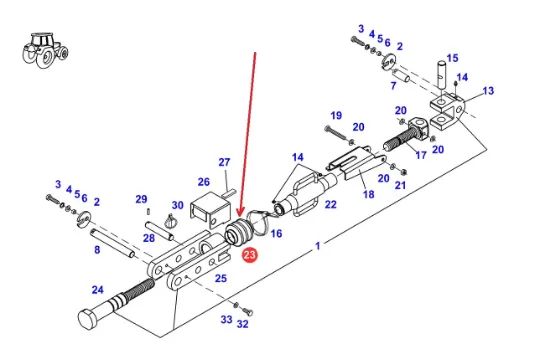 Slika Rear linkage rubber cover F411870030030