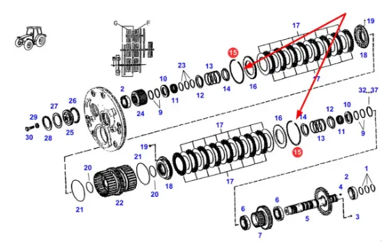 Slika Gearbox ring F514100360130