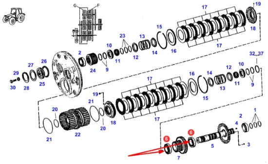 Slika Single row tapered roller bearing 1 x 38 x 63 F17