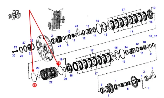 Slika Gearbox O-ring 104 x 110 x 3 F514100360720