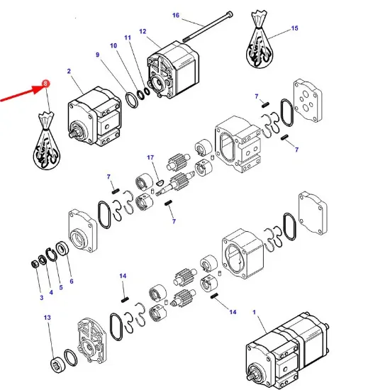 Slika Gasket set F716100490120