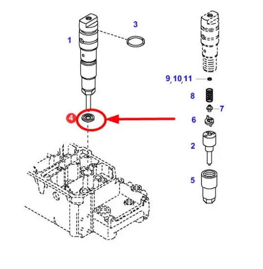 Slika Injector copper washer F716200710060