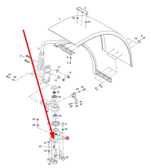 Slika Fender turn plate F718701030090