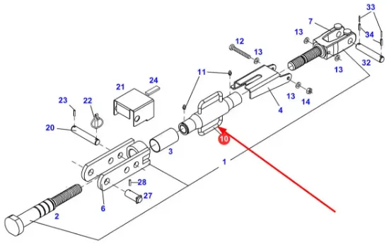 Slika Rear linkage adjustable tube F718870030050