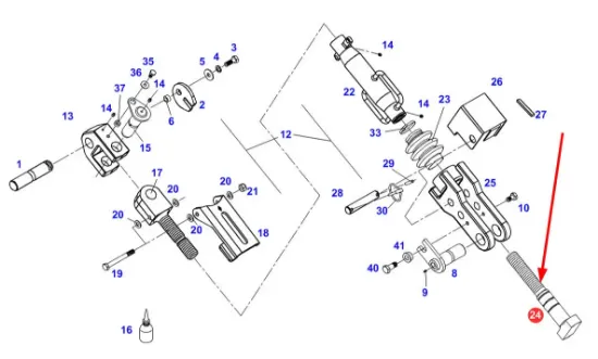 Slika Rear linkage linkage F728870030040