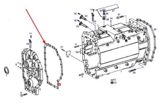 Slika Gearbox gasket F824100050090