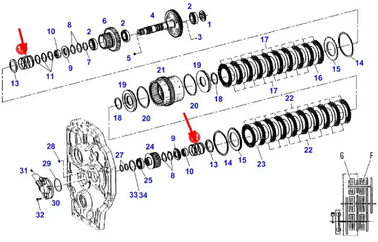 Slika Clutch pressure spring F824100360150