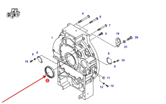 Slika AGCO F824200210180 gearbox housing oil seal ring