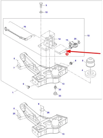 Slika Cotter pin for ball hitch F835500165050