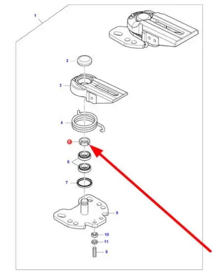 Slika Fender base self-locking nut M28 x 1.5 F835700030110