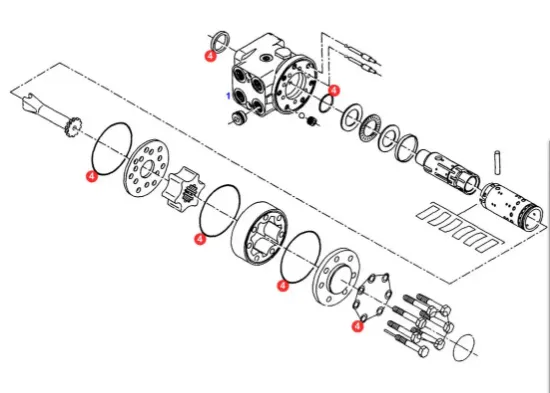 Slika AGCO F916400090010 sealing ring set