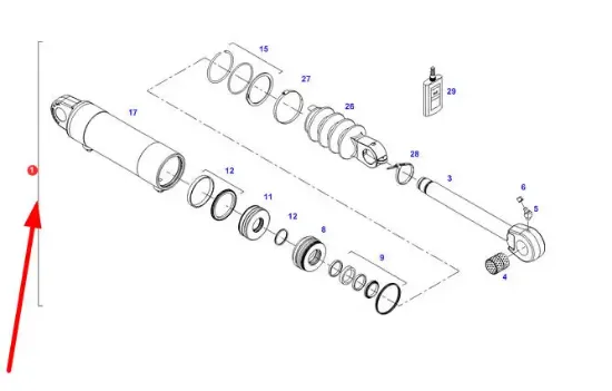 Slika Front linkage cylinder seals F931920020010