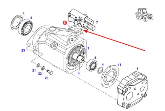 Slika Hydraulic pump valve seal F931941010050