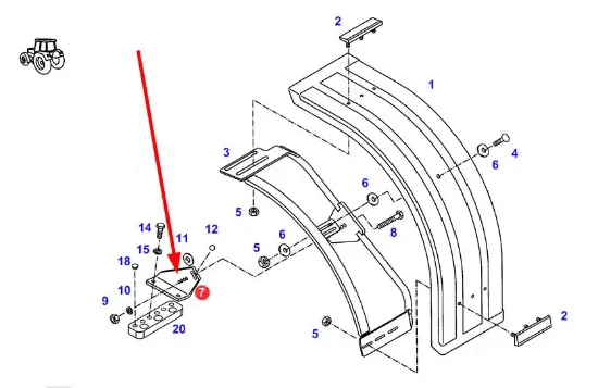 Slika Left fender bracket FC716700031100