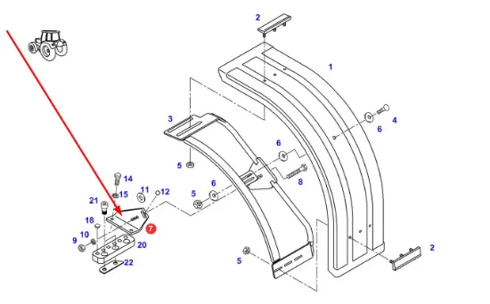 Slika Fender bracket mount right FC716700031110