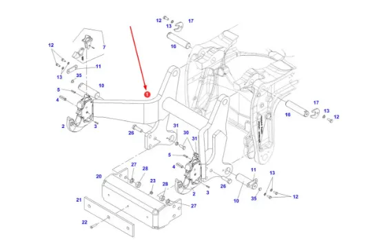 Slika Front linkage arms FCH737300110012